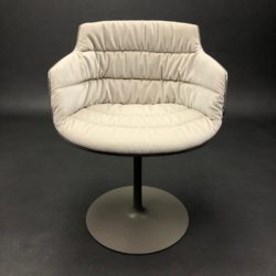 Flow slim chair pivotant pied tulipe Jean-Marie Massaud MDF Italia