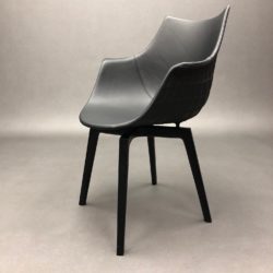 Fauteuil Meridiana en cuir Christophe Pillet pour Driade