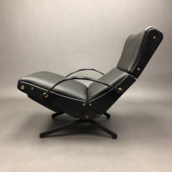 Fauteuil P40 cuir Osvaldo Borsani Tecno