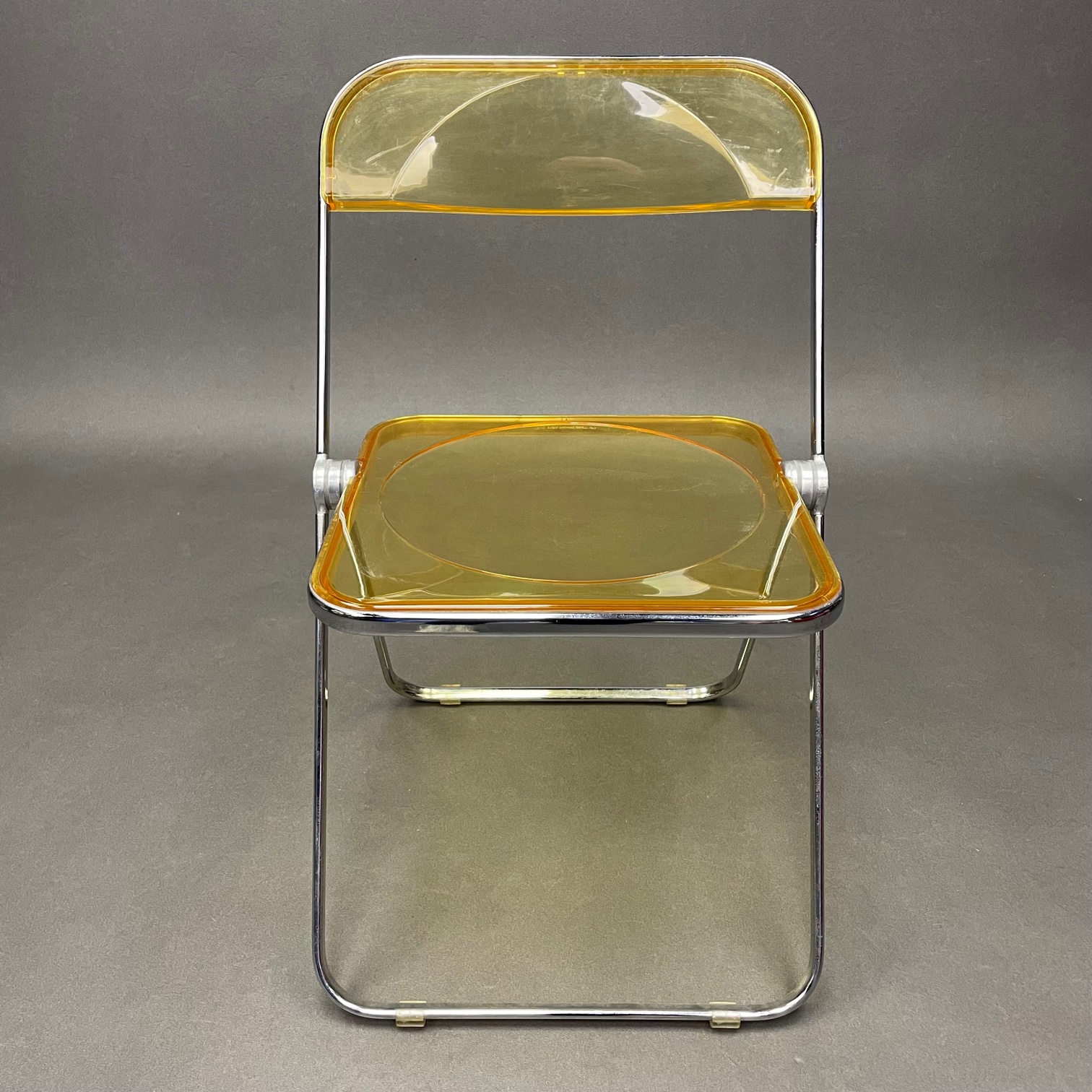 Lot de 6 Chaises Plia Jaune Giancarlo Piretti Anonima Castelli Lot de 6 Chaises Plia Jaune Giancarlo Piretti Anonima Castelli