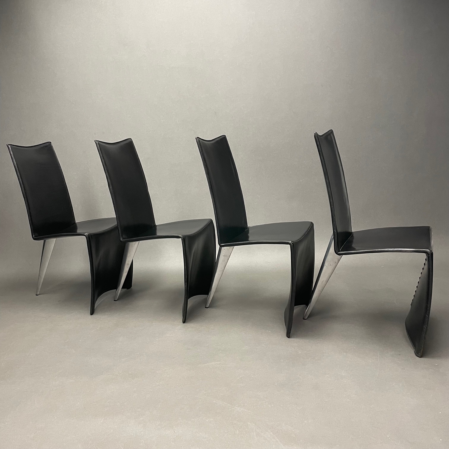 Lot de 4 chaises Ed Archer Philippe Starck Driade Lot de 4 chaises Ed Archer Philippe Starck Driade