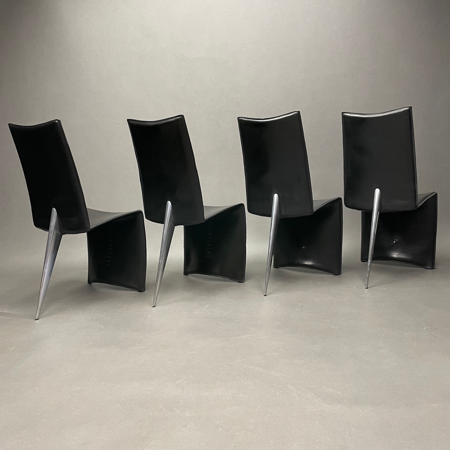 Lot de 4 chaises Ed Archer Philippe Starck Driade Lot de 4 chaises Ed Archer Philippe Starck Driade