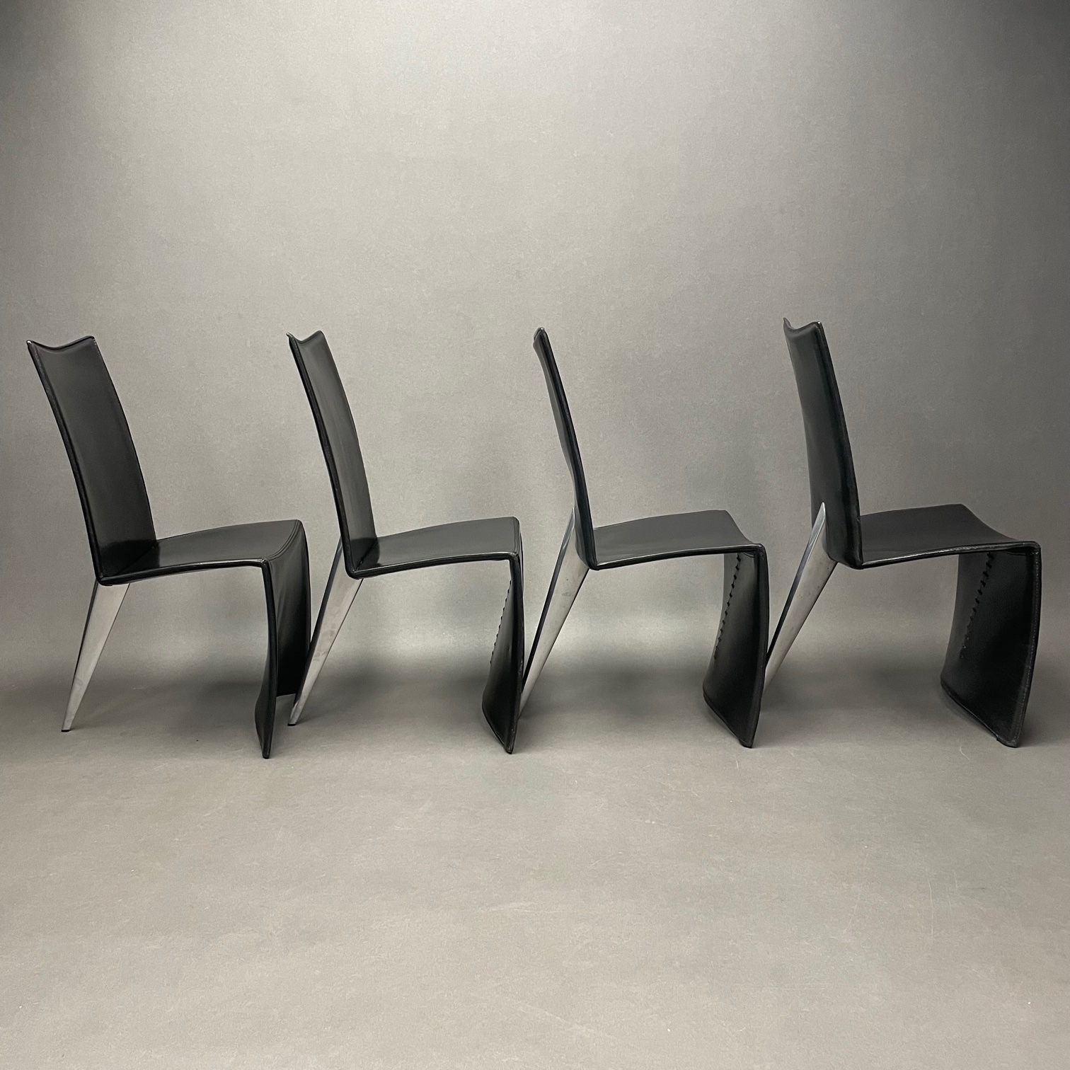 Lot de 4 chaises Ed Archer Philippe Starck Driade Lot de 4 chaises Ed Archer Philippe Starck Driade