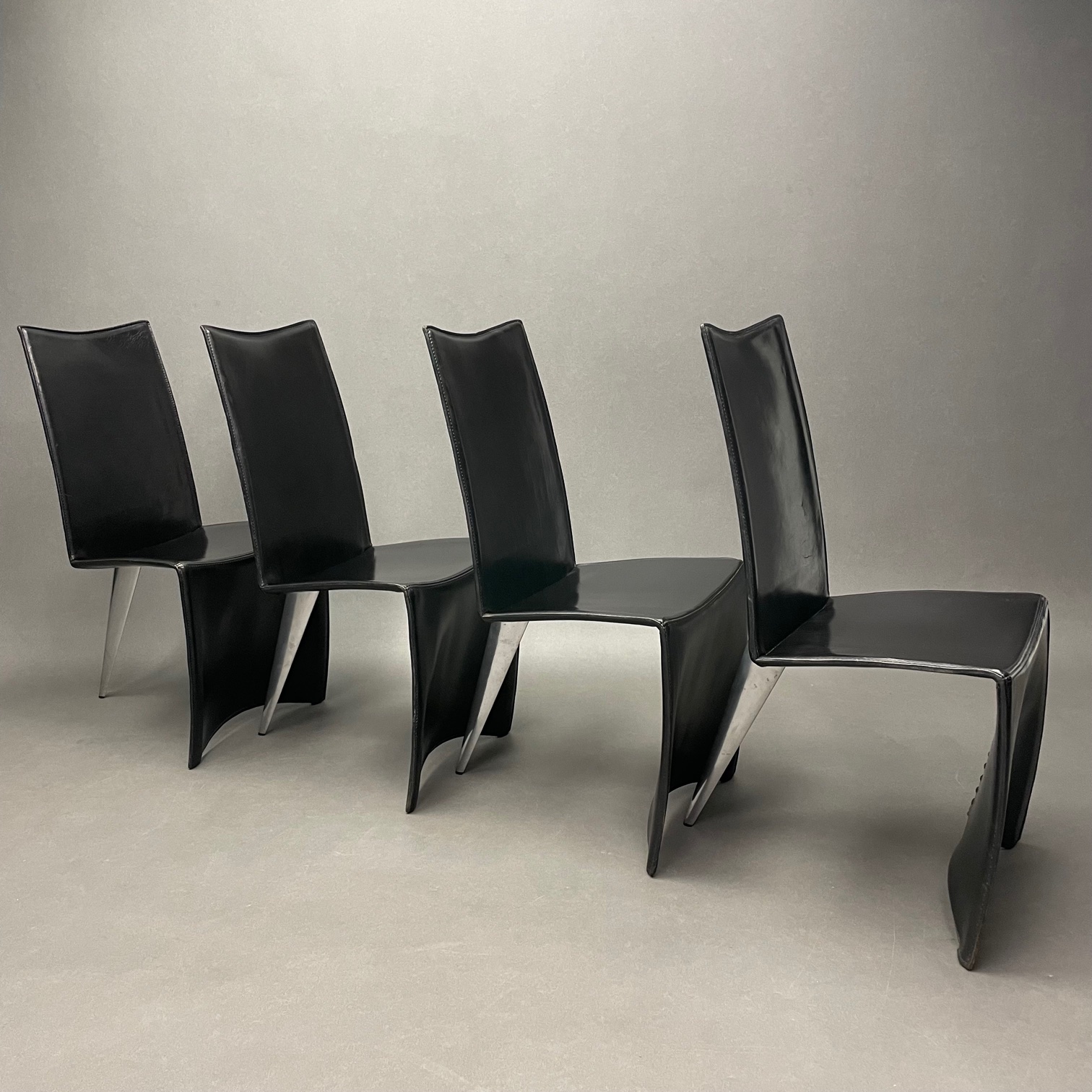 Lot de 4 chaises Ed Archer Philippe Starck Driade Lot de 4 chaises Ed Archer Philippe Starck Driade