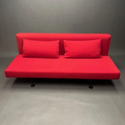 Canapé lit rouge Sliding Pietro Arosio Tacchini