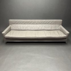 Canapé cuir taupe Zanotta