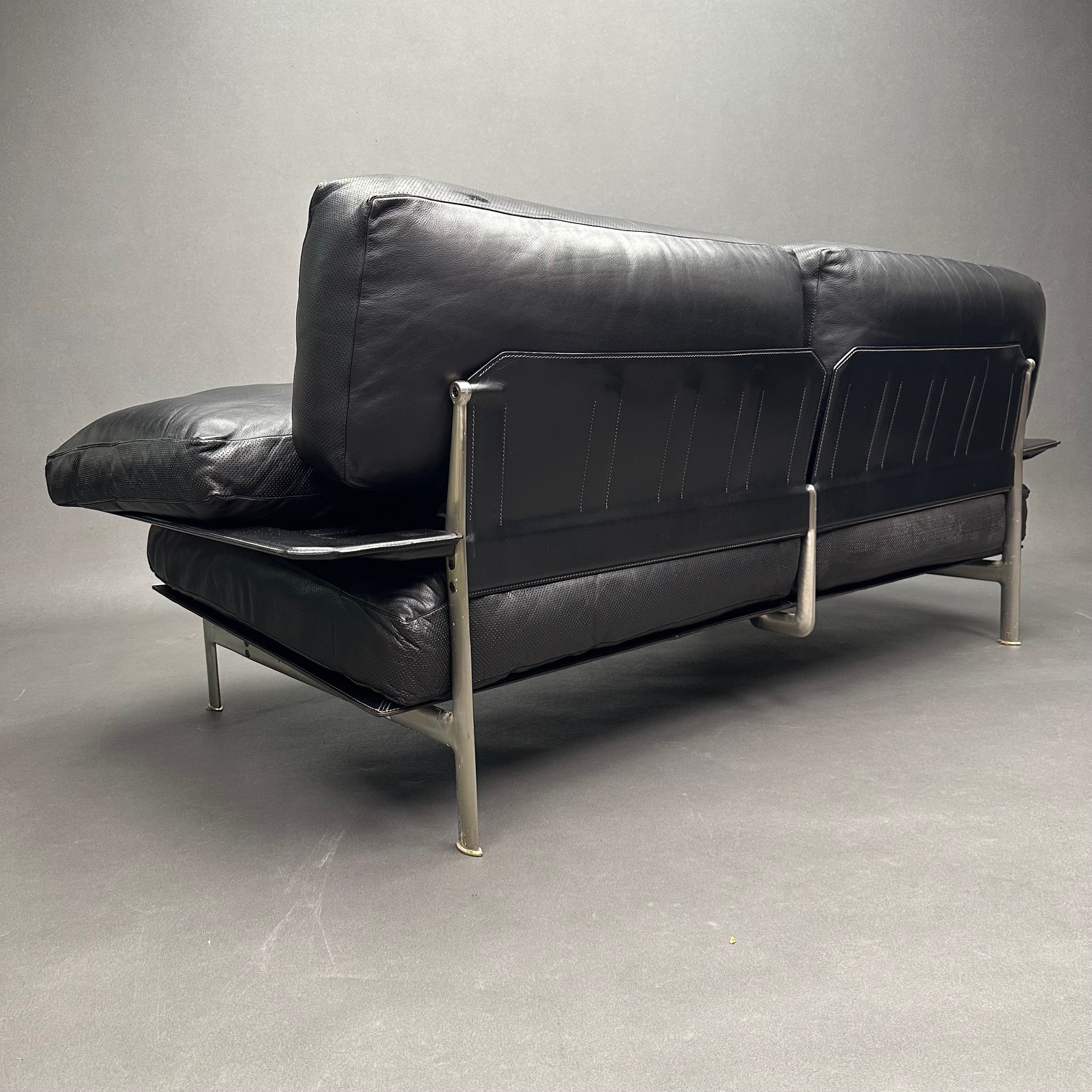 Canapé droit noir 2 places Diesis GM Antonio Citterio & Paolo Nava B&B Italia